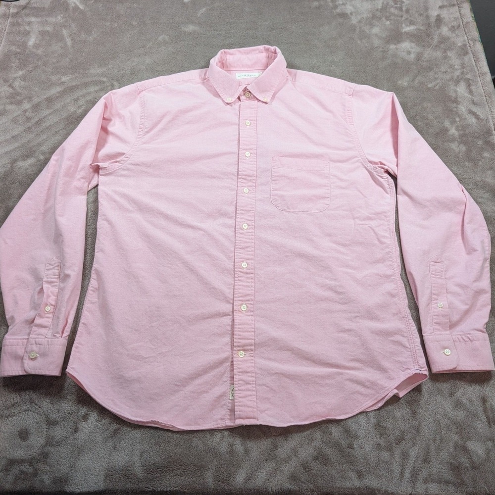 Duck Head Oxford Shirt Mens XL Pink Button Down Long Sleeve Cotton Made in USA